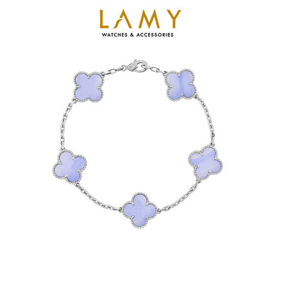 Vòng tay nam nữ LAMY Flower Clover Bracelet Silver 2265