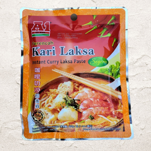 A1 < gói LAKSA 200g > SỐT CÀ RI TỔNG HỢP (nấu lẩu, súp…) AK KOH Instant Laksa Curry Paste (HALAL)