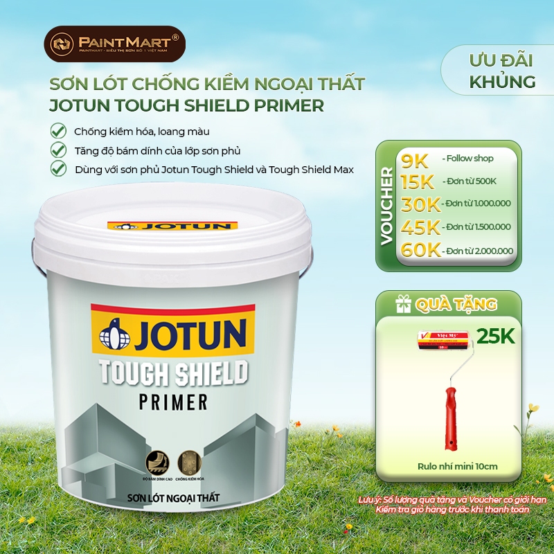 (5 LÍT) Sơn lót ngoại thất chống kiềm hóa Jotun Tough Shield Primer