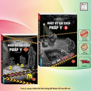  Sách truyện trinh thám  - Combo 2c Nhật ký ghi chép pháp y  tập 2 + tập 3  