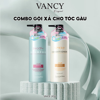  Combo Dầu Gội Dầu Xả Ngăn Ngừa Gàu Kết Hợp Hương Nước Hoa Pháp Dung Tích 500ml Vancy 