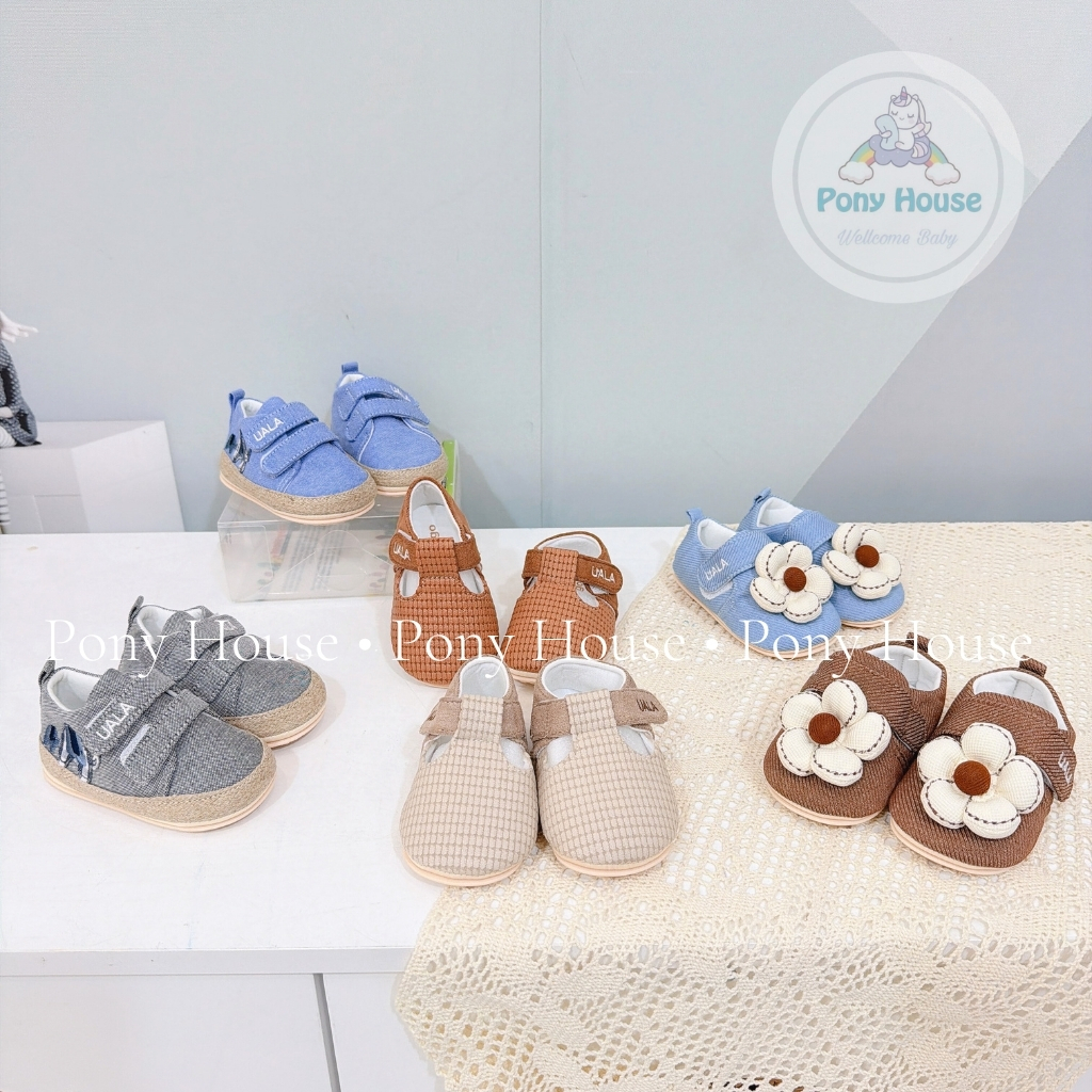  Giày Dép Tập Đi Uala Rogo Đế Cao Su Chắc Chắn Chống Trơn Trượt Cho Bé Trai Bé Gái Tập Đi 