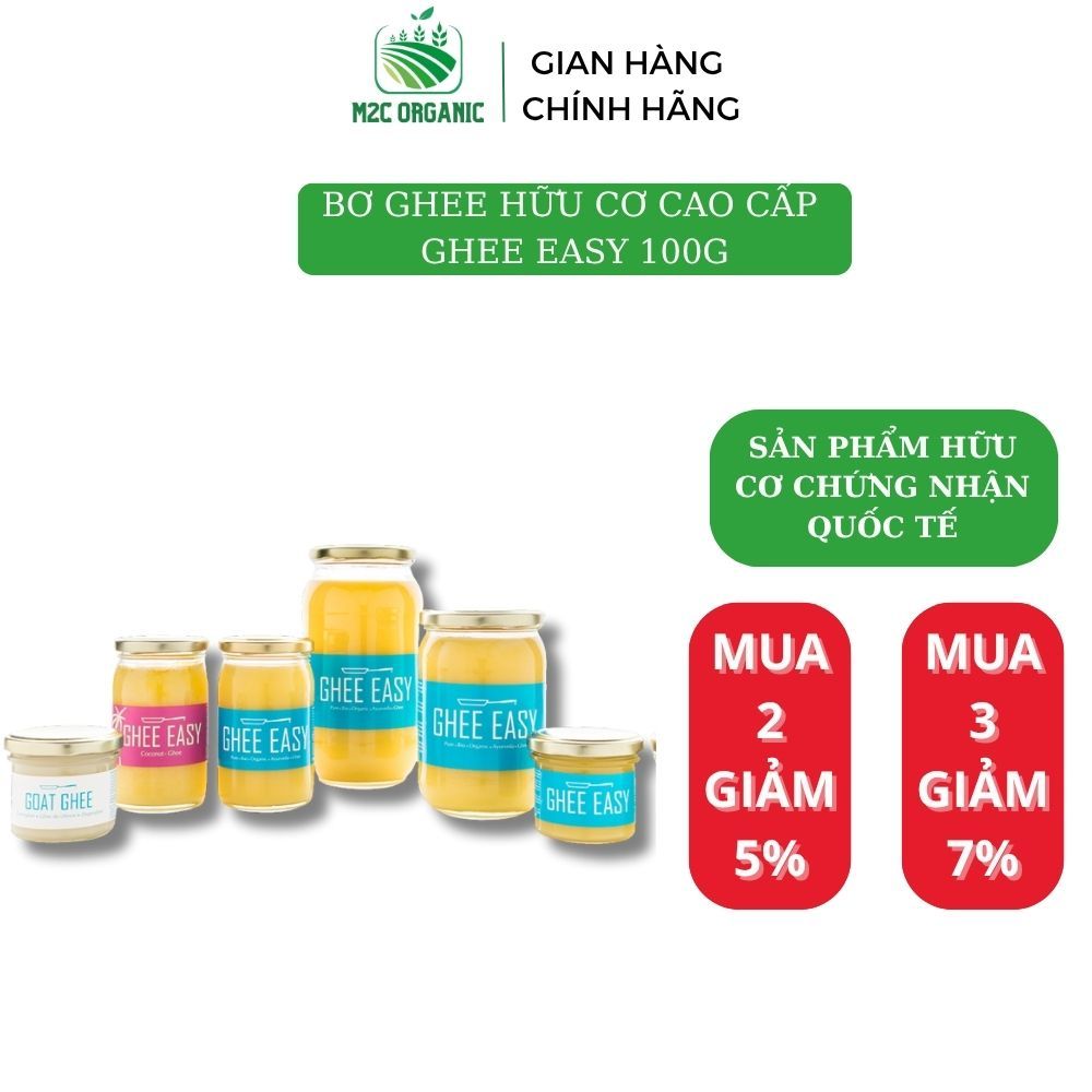 Bơ Ghee hữu cơ cao cấp Ghee Easy 100g