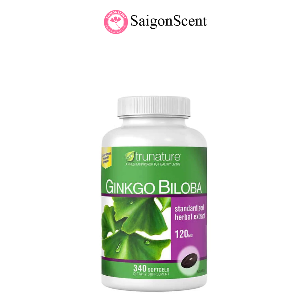 Mẫu mới 340 viên Ginkgo Biloba Trunature 120mg