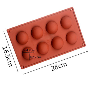 [ 🍎 tri ân giảm giá ] Khuôn silicon hình bán cầu 3 size làm chocolate Mochi pudding