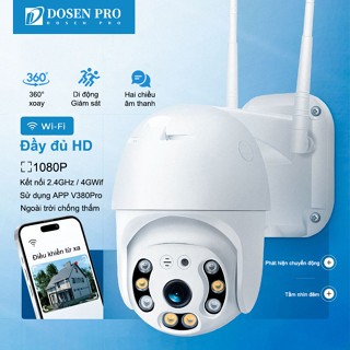  DOSEN PRO CCTV ngoài trời An Ninh 360 Độ 1080P FHD WiFi IP-IP66 IR Chống Nước Tầm nhìn ban đêm Camera V380 Pro App 