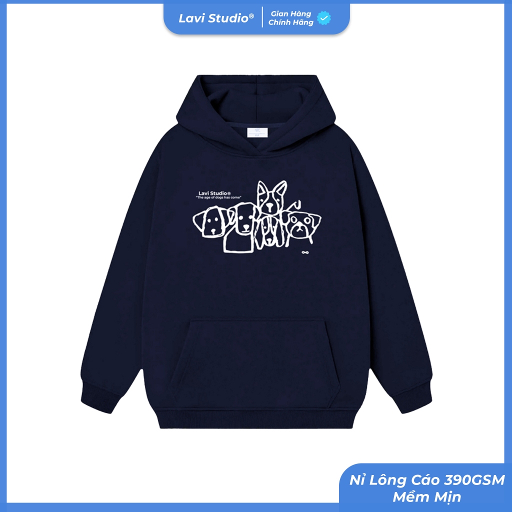 Áo Hoodie Nỉ Lông Cáo Cao Cấp Local Brand Lavi Studio Local Brand/ Pet