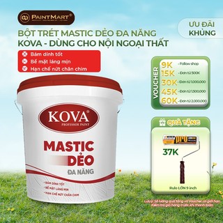 (25KG) Bột bả Mastic dẻo trong nhà Kova MT-T  (Bột trét tường)