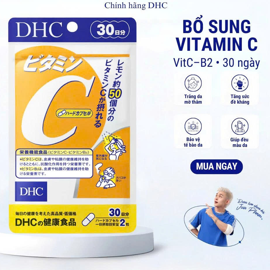 Viên uống DHC Vitamin C hỗ trợ sáng da, giảm thâm 30 ngày - Thực phẩm bảo vệ sức khoẻ DHC VITAMIN C 