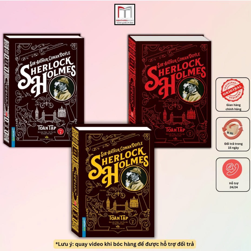 Sách - Combo Sherlock Holmes (trọn bộ 3 cuốn) bìa cứng - bộ lẻ