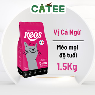 Thức Ăn Hạt Keos Cho Mèo Mọi Lứa Tuổi 1.5 Kg, Hỗ Trợ Tiết Niệu Và Tiêu Búi Lông Cho Mèo