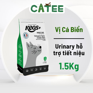 Thức Ăn Hạt Keos Cho Mèo Mọi Lứa Tuổi 1.5 Kg, Hỗ Trợ Tiết Niệu Và Tiêu Búi Lông Cho Mèo
