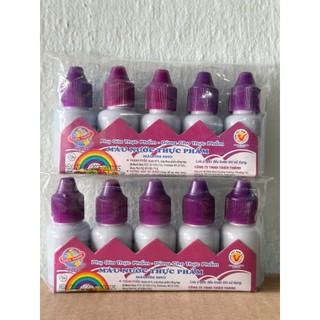Màu Nước Tím Hiệu Thiên Thành 10ml * 5 chai (Lốc)