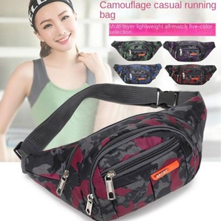 Túi đeo hông in họa tiết camo cho nữ, thiết kế nhiều lớp, đựng đồ, đeo chéo, dành cho nữ