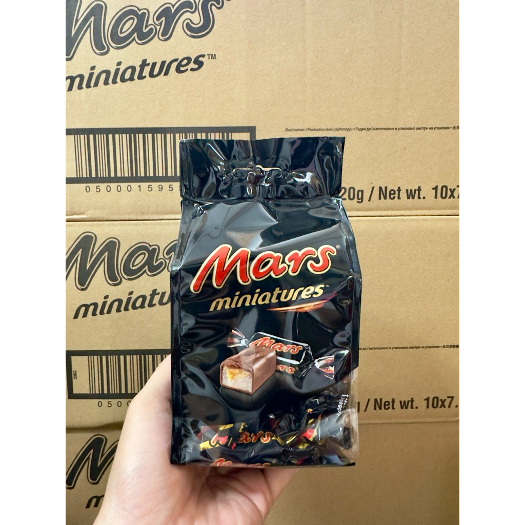 Mars Miniatures Chocolate 220g/ Snickers Miniatures 220g/ Bounty Miniatures 220g