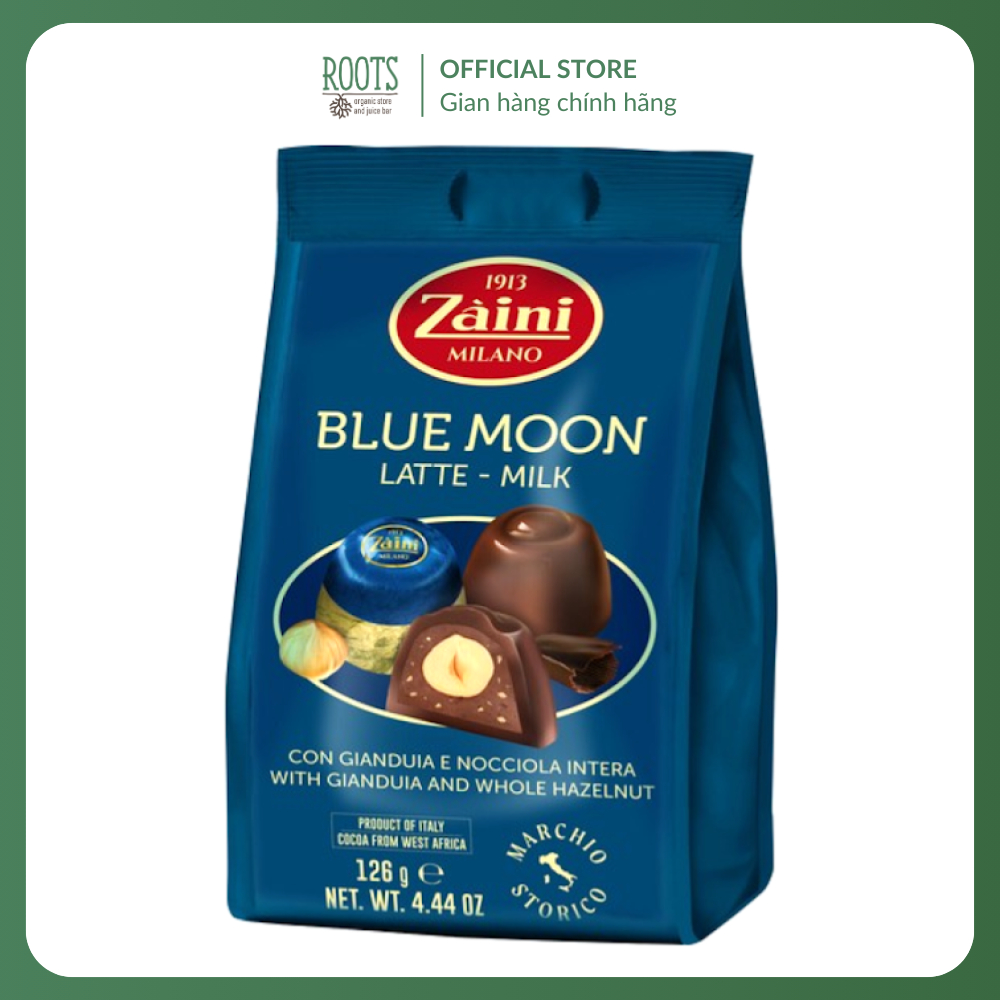 (Ship hỏa tốc) ZAINI - Socola Cà Phê Sữa Nhân Kem & Hạt Phỉ, Blue Moon, Latte - Milk with Gianduia &