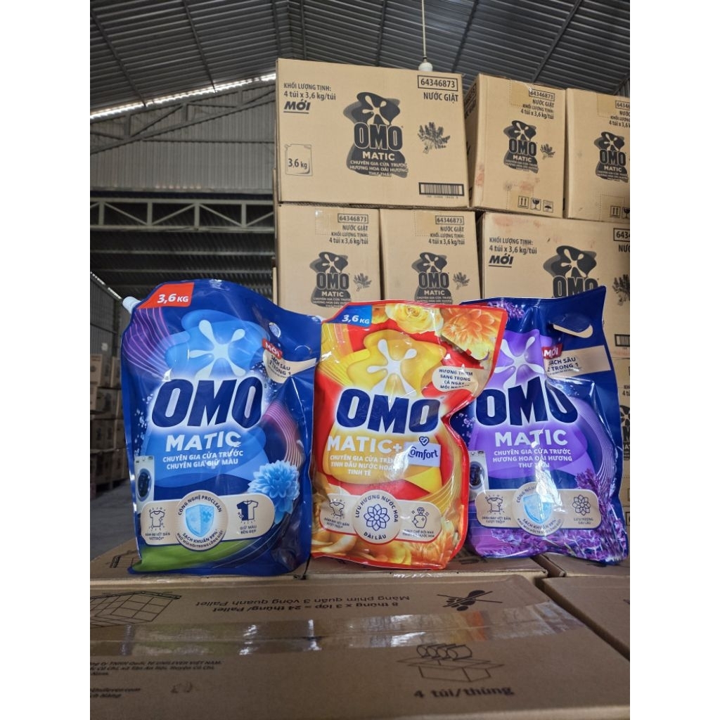 NƯỚC GIẶT OMO 3,6KG NHIỀU MÀU