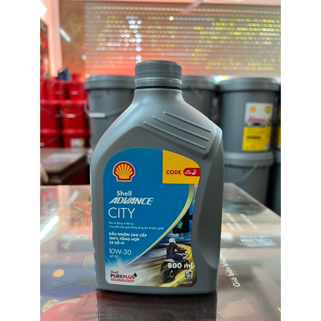 dầu nhớt xe Số Shell advance city 10w30 - 800ml