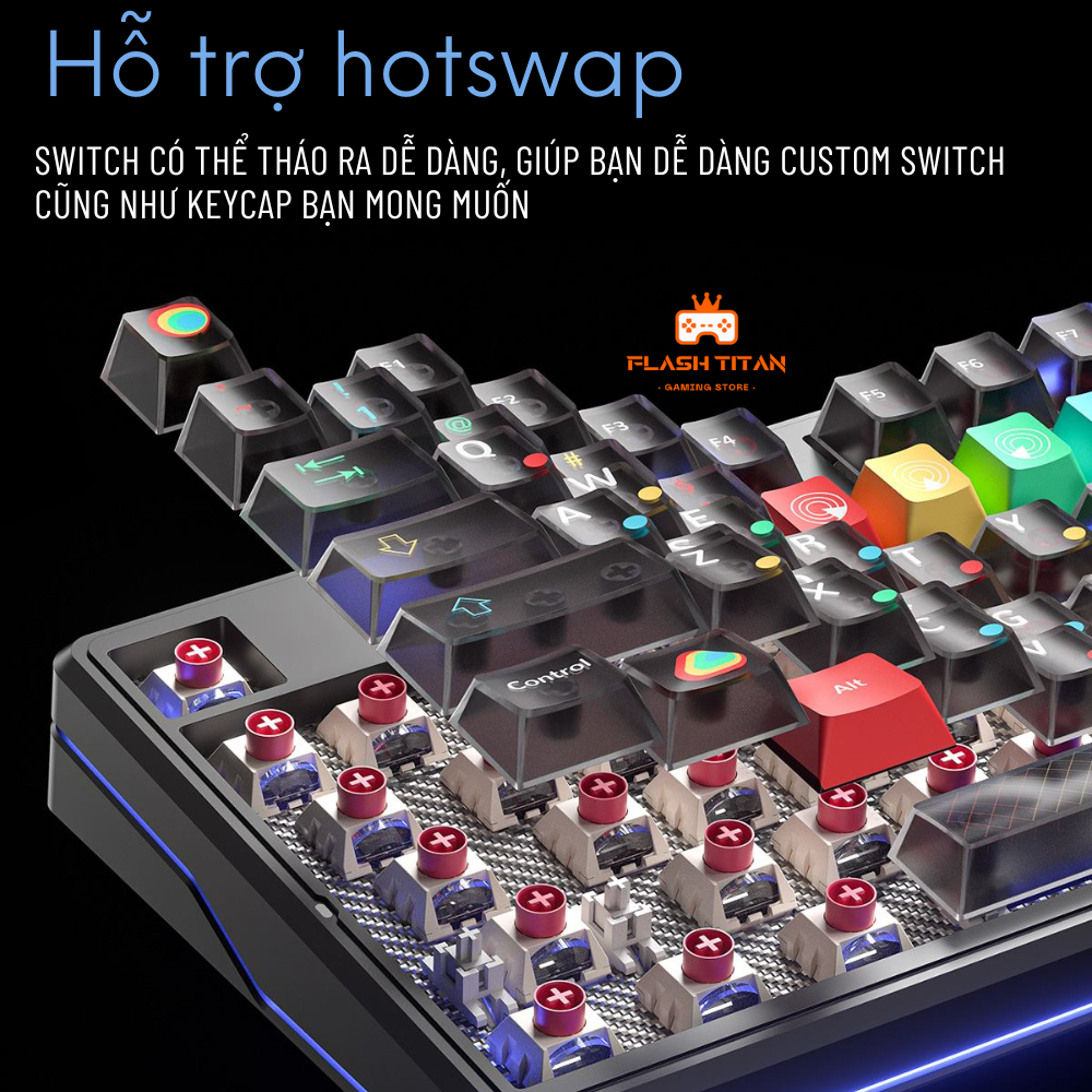 Bàn phím cơ bluetooth AULA F87 PRO V2 - bàn phím không dây có Màn LED Matrix- Bảo hành 12 tháng | BigBuy360 - bigbuy360.vn