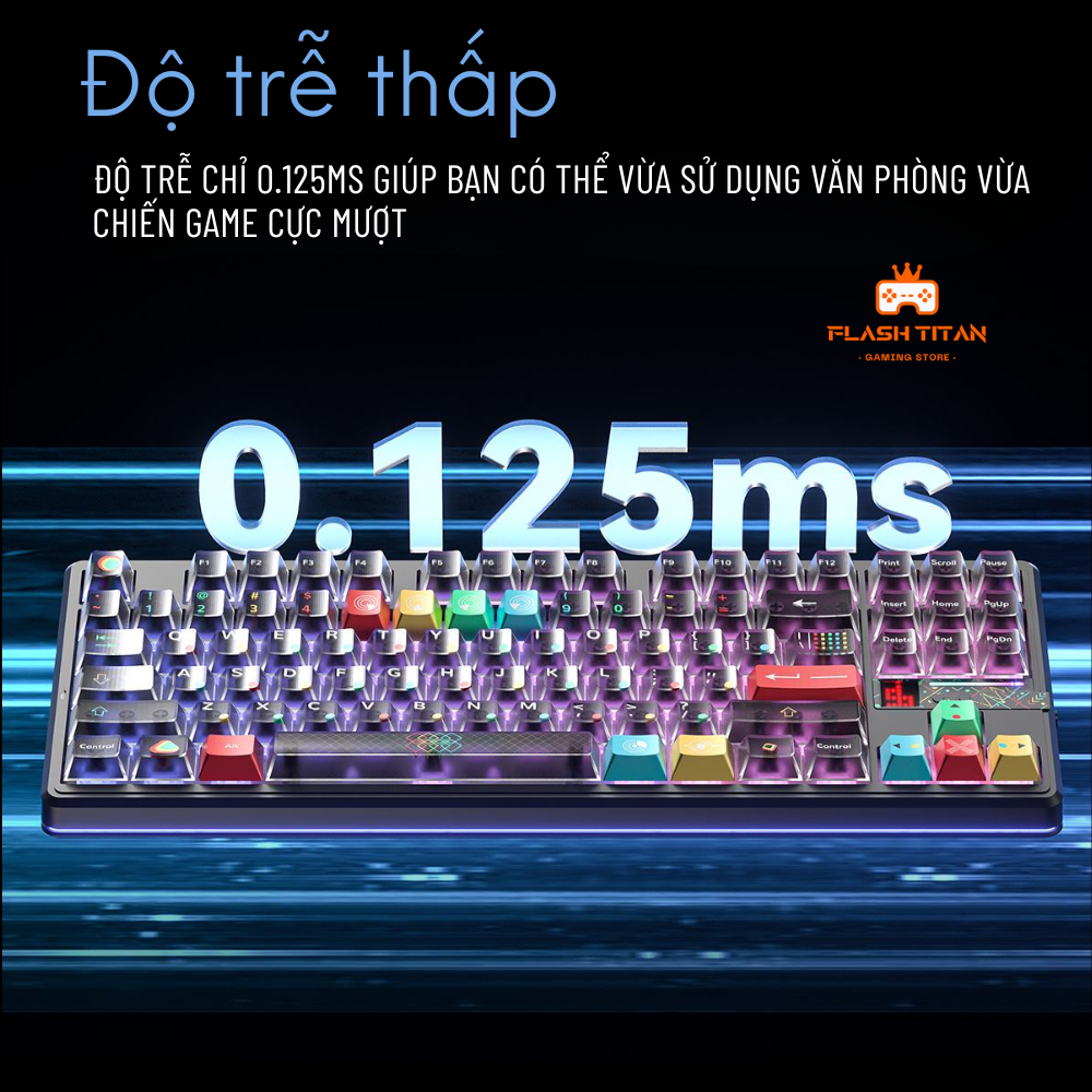 Bàn phím cơ bluetooth AULA F87 PRO V2 - bàn phím không dây có Màn LED Matrix- Bảo hành 12 tháng | BigBuy360 - bigbuy360.vn