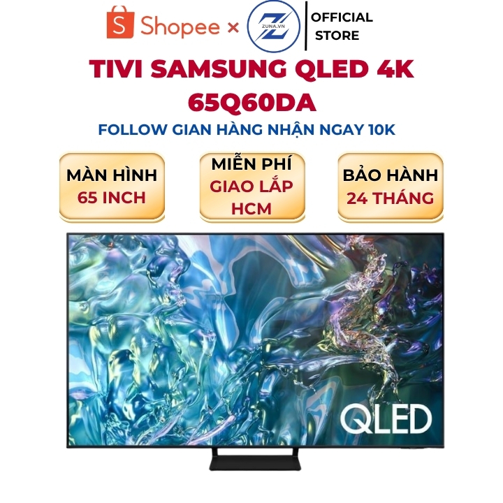 Tivi QLED Samsung 65 inch 65Q60DA - Bảo hành 24 tháng
