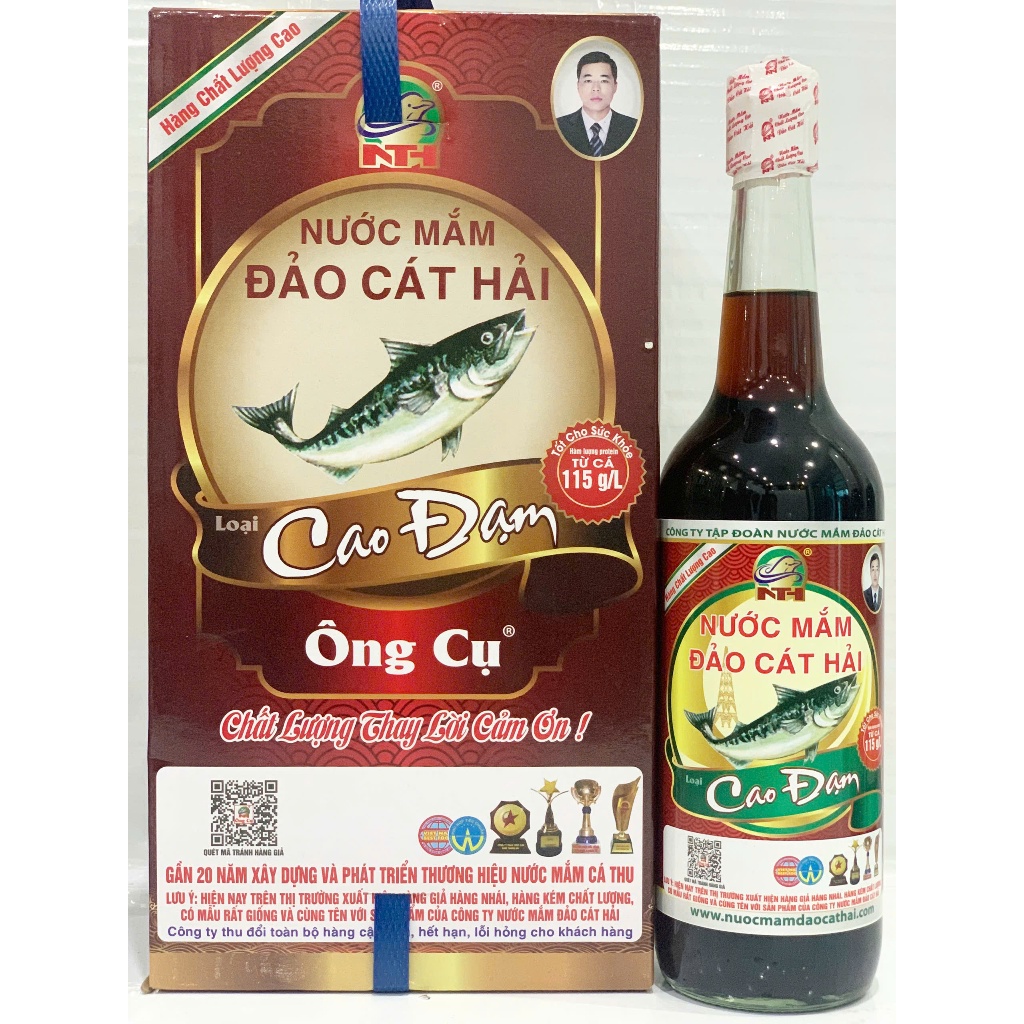 Nước mắm Cao Đạm Ông Cụ, độ đạm 20, 650ml/1 chai