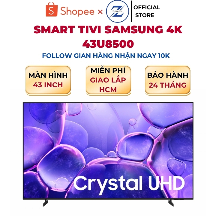 Tivi UHD 4K Samsung 43 inch 43U8500 - Bảo hành 24 tháng