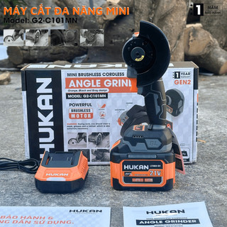  Máy Cắt Đa Năng Mini Cầm Tay Hukan G2- C 101MN Cắt Sắt Gỗ Không Chổi Than Chân Pin Phổ Thông Bảo Hành 12 Tháng 