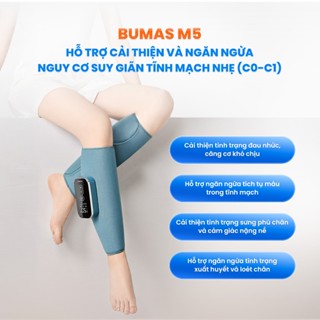 BUMAS M5 - Máy Massage Bắp Chân - Chườm Ấm Và Massage Giúp Giảm Nhức Mỏi Vùng Bắp Chân