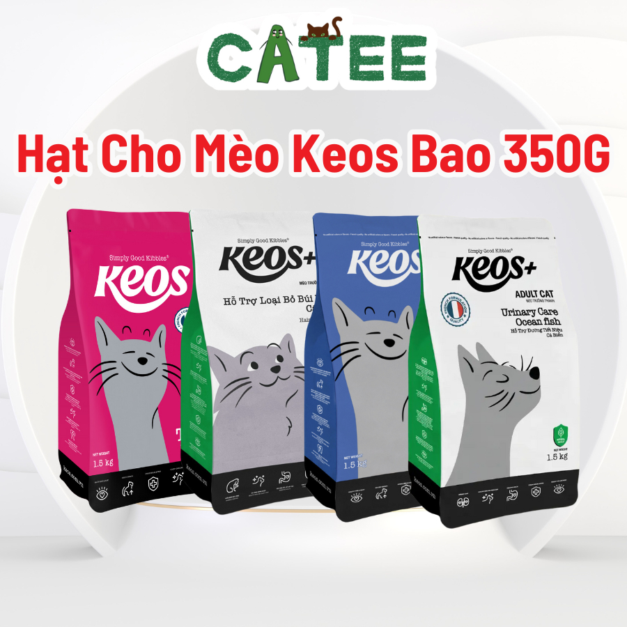 Thức Ăn Hạt Keos Cho Mèo Mọi Lứa Tuổi 350g