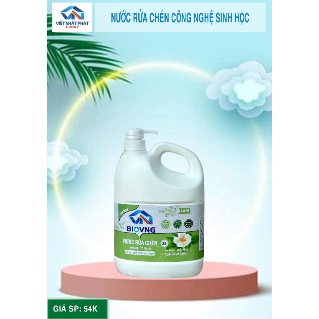 NƯỚC RỬA CHÉN SINH HỌC GBN (1,6kg)