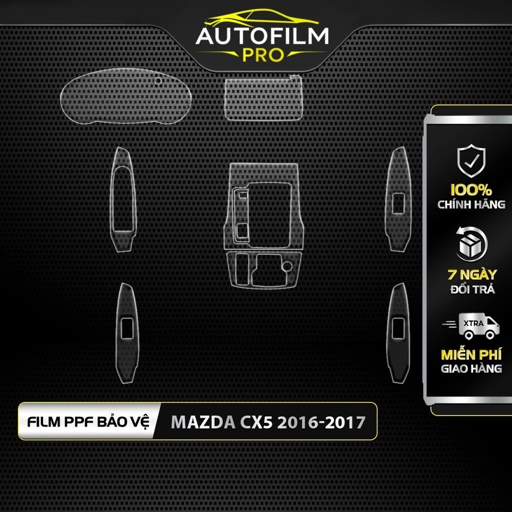 MAZDA CX5 2025-2017 - Film PPF Việt Tín Auto cao cấp chống xước và che mờ vết xước cũ, bảo vệ nội th