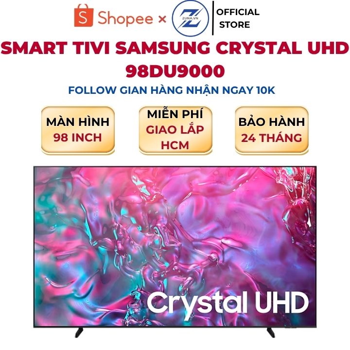 Tivi UHD 4K Samsung 98 inch 98DU9000 - Bảo hành 24 tháng