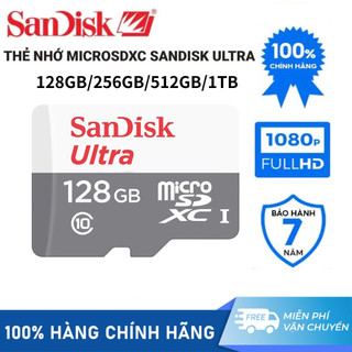  Thẻ nhớ Micro Sandisk Ultra 128GB 256GB 512GB 1TB SDSQUNR-032G-064G - Bảo Hành 5 Năm 