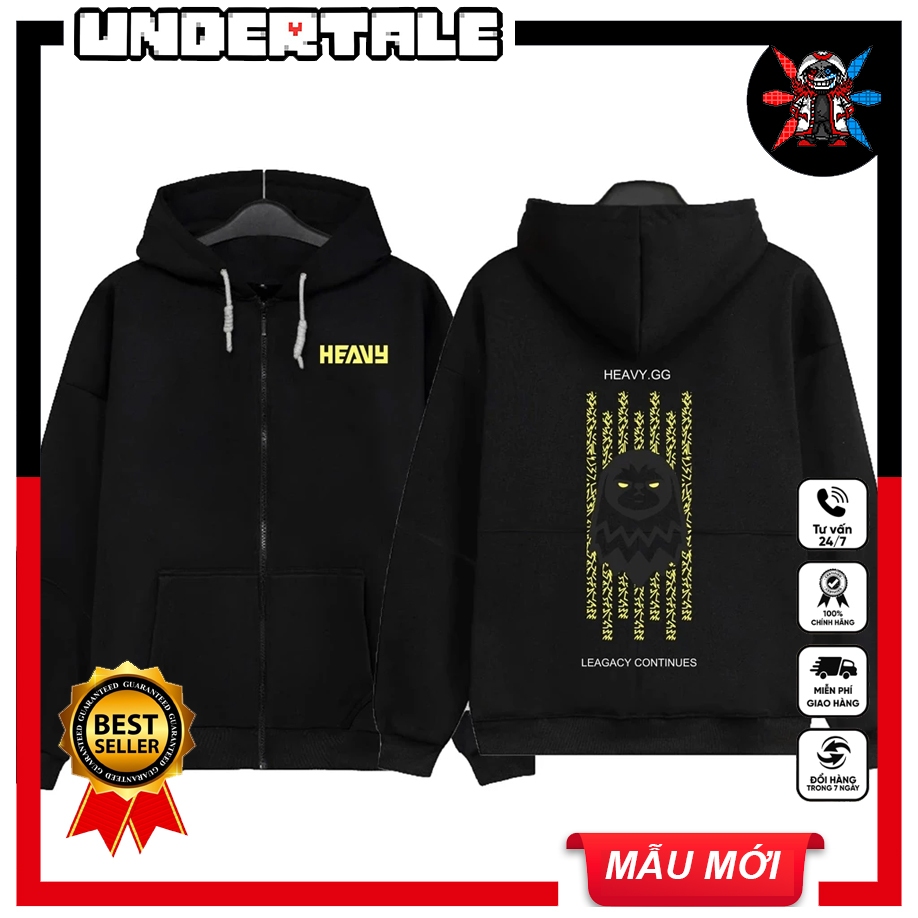 Áo Hoodie khoác nỉ Team Heavy - Mr Beast siêu chất đủ size