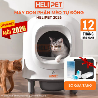   Tặng Thảm  Máy Vệ Sinh Cho Mèo Máy Dọn Phân Mèo Tự Động HeLiPet 
