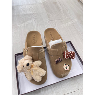  Sục da lộn gắn gấu charm sục bệt 706 