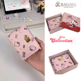  Ví nữ nhỏ gọn cầm tay ví nữ mini nhiều ngăn họa tiết dễ thương thiết kế nhỏ gọn tiện dụng 