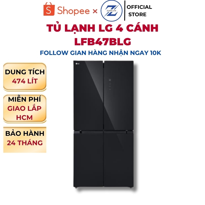 Tủ lạnh Multi Door Inverter LG 474L LFB47BLG - Bảo hành 24 tháng