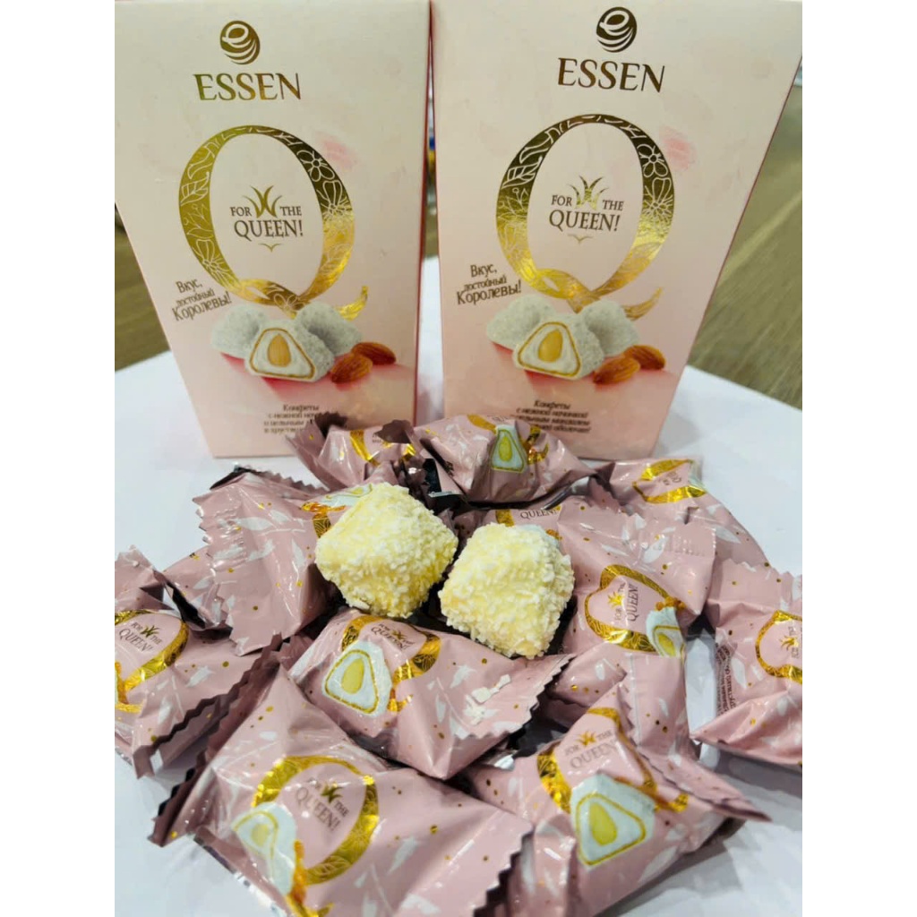 Kẹo Socola Essen "Q" Xốp Socola Hạnh Nhân Dừa Siêu Ngon - 150gr