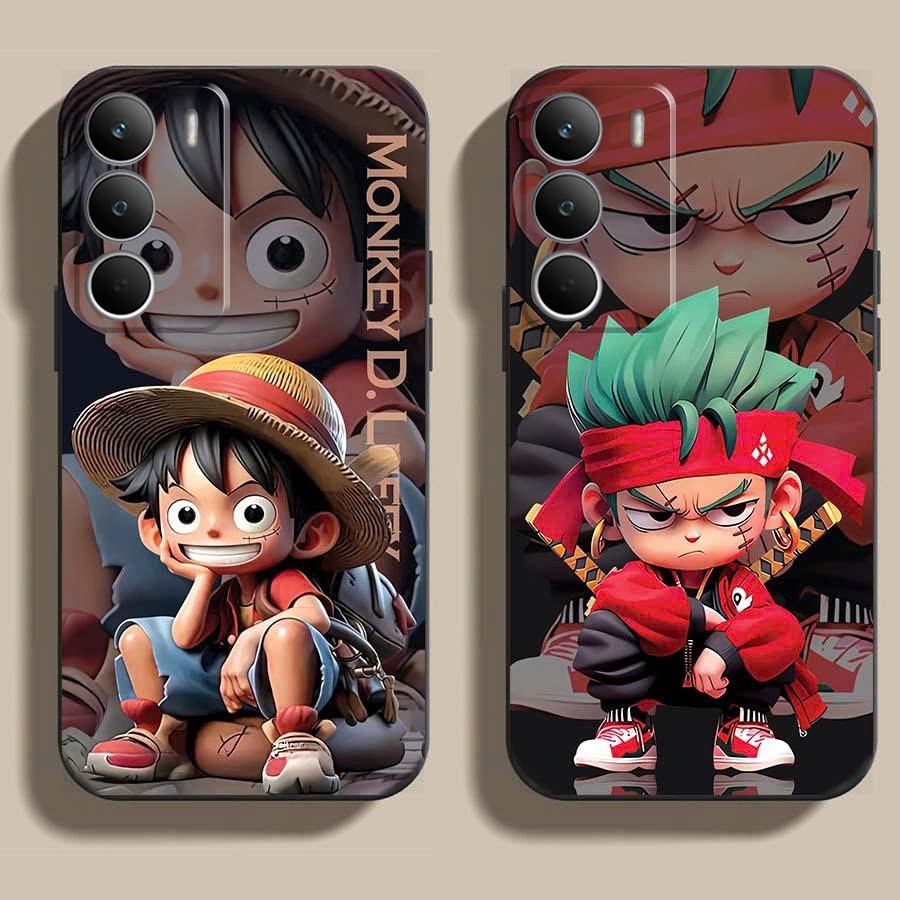 Ốp lưng REALME C71 cạnh viền vuông, có bảo vệ camera in hình ONE PIECE, GOKU