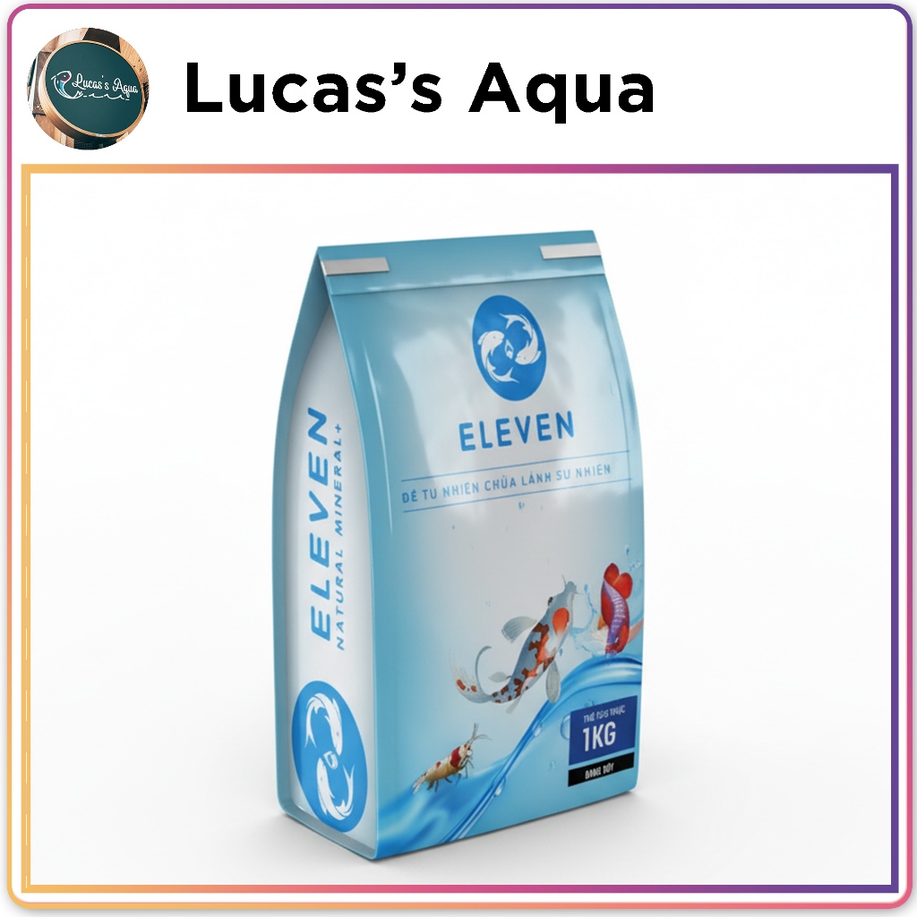 Eleven Natural Mineral Lucas’s Aqua – khoáng bột tự nhiên cho cá tép cảnh, hỗ trợ giảm độc tố, hạn chế kim loại nặng