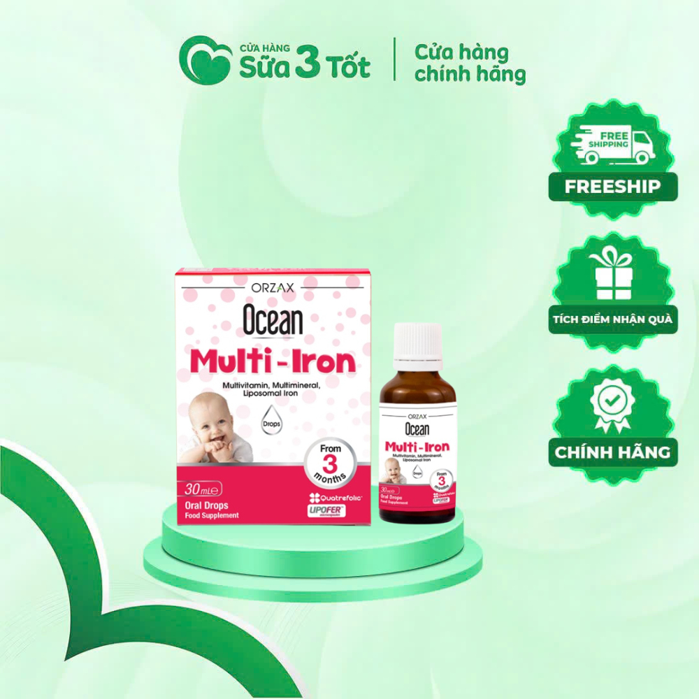Sắt Hữu Cơ Orzax Ocean - Thổ Nhĩ Kỳ - 30ML