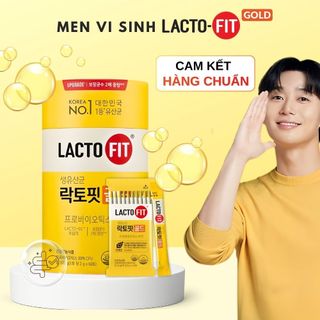  MỞ BÁN - Men Vi Sinh Lợi Khuẩn LACTO-FIT GOLD Hàn Quốc Hộp 50 Gói x 2g 