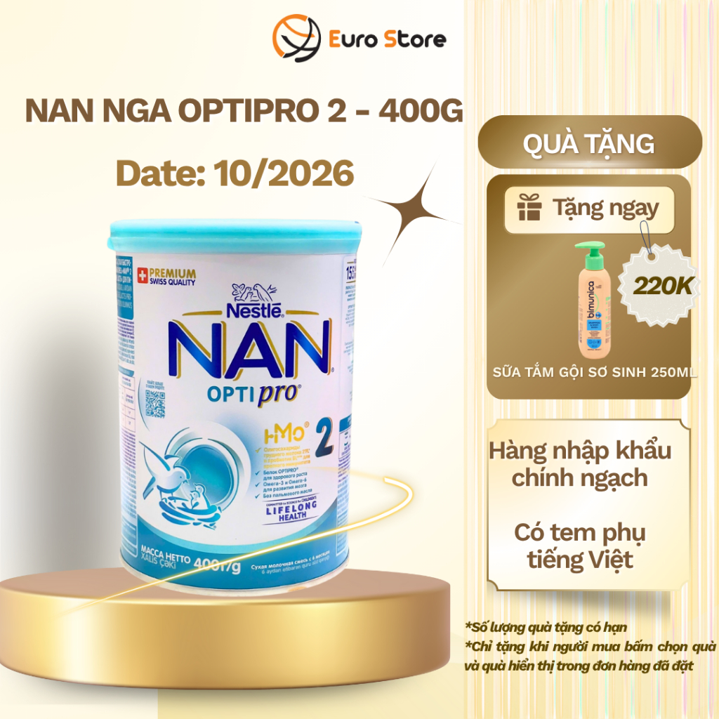 [XẢ DATE 10/2026] Sữa NAN Nga Optipro Mamako