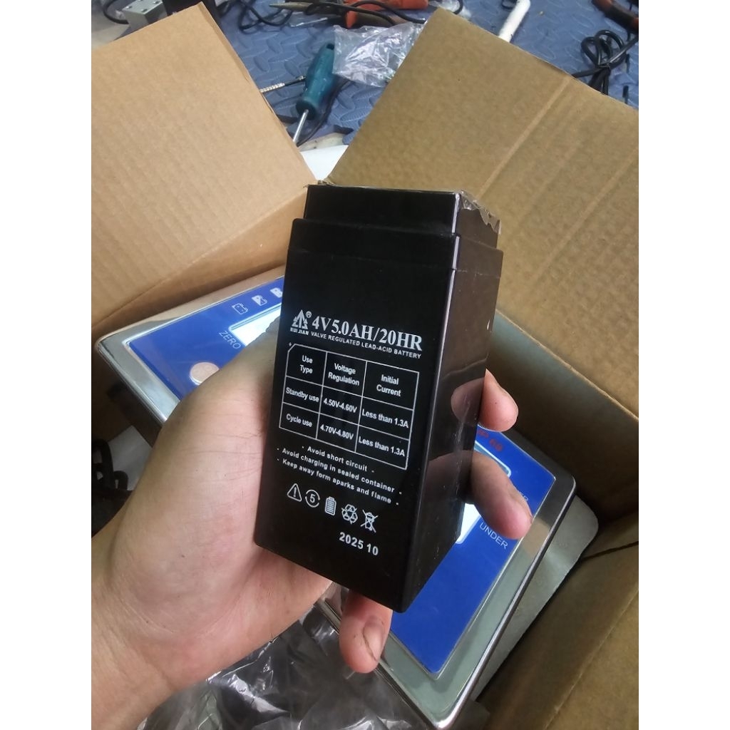 Pin Sạc Ắc Quy Khô CÂN ĐIỆN TỬ, 4V/6AH  .LẮP CHO TẤT CẢ CÂN ĐIỆN TỬ