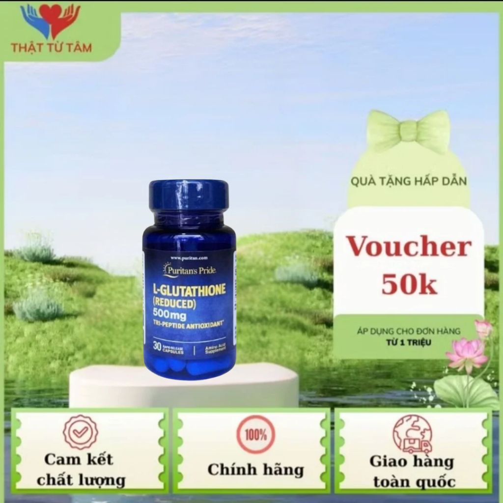 Viên uống Puritan’s Pride L-Glutathione 500mg
