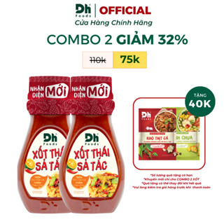  Combo 2 Xốt Thái Sả Tắc 200gr Dh Foods - Sốt Thái Trộn Chân Gà Chân Gà Sốt Thái Chua Cay Sốt Thái Ngon Chuẩn Vị 
