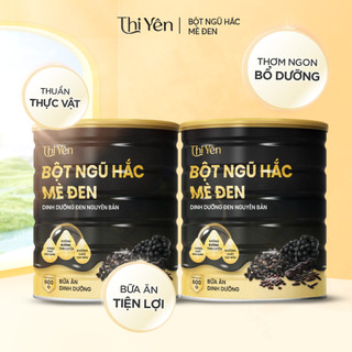  Combo 2 Bột Ngũ Hắc Mè Đen Dưỡng Sinh Thi Yên 600g  Lon - Bữa Sáng & Bữa Phụ Dinh Dưỡng Cho Tóc Giấc Ngủ 