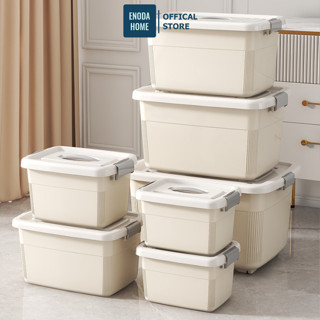  Hộp Nhựa Đựng Đồ Enoda Home Có Nắp Chống Bụi Thùng Nhựa Chứa Đồ Nắp Cài Chắc Chắn Q100 